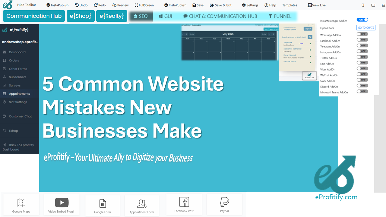 5 Common Website Mistakes New Businesses Make